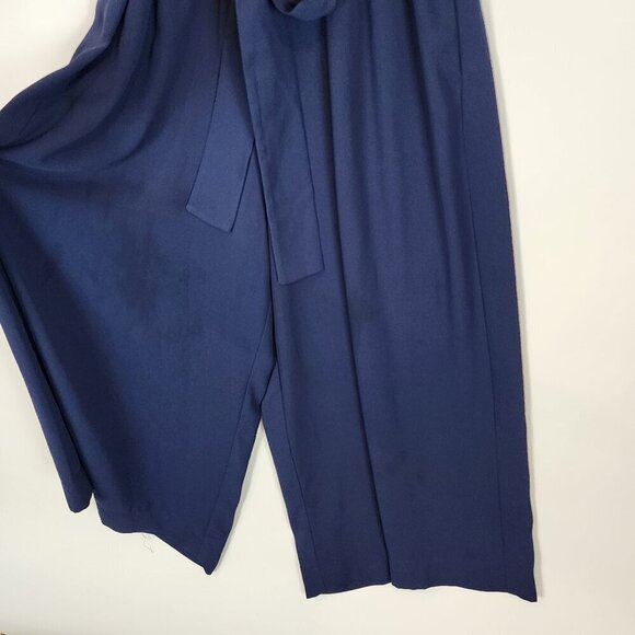 Aritzia Babaton Maximillian Jumpsuit Sleeveless Wide Leg Crop Belted V-neck sz S - Picture 3 of 12